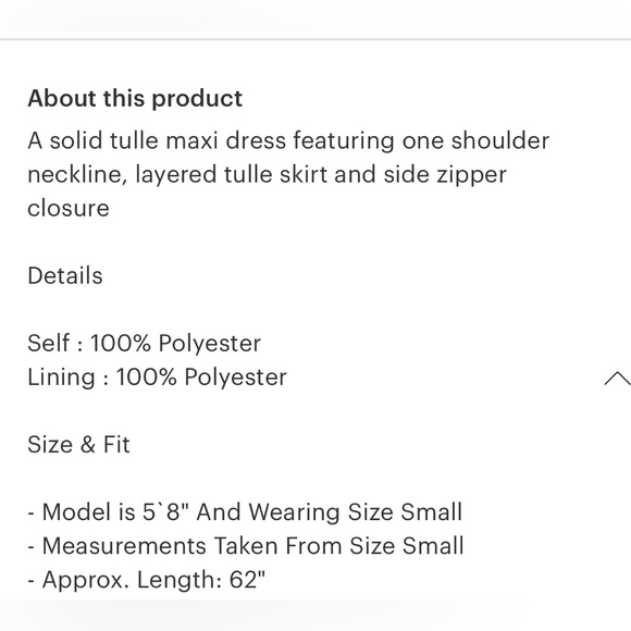 Flying Tomato solid tulle maxi dress hi low - Picture 7 of 7